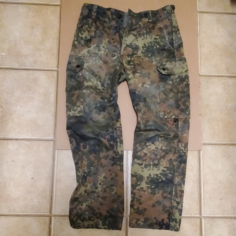 German army surplus flecktarn camo pants 31w